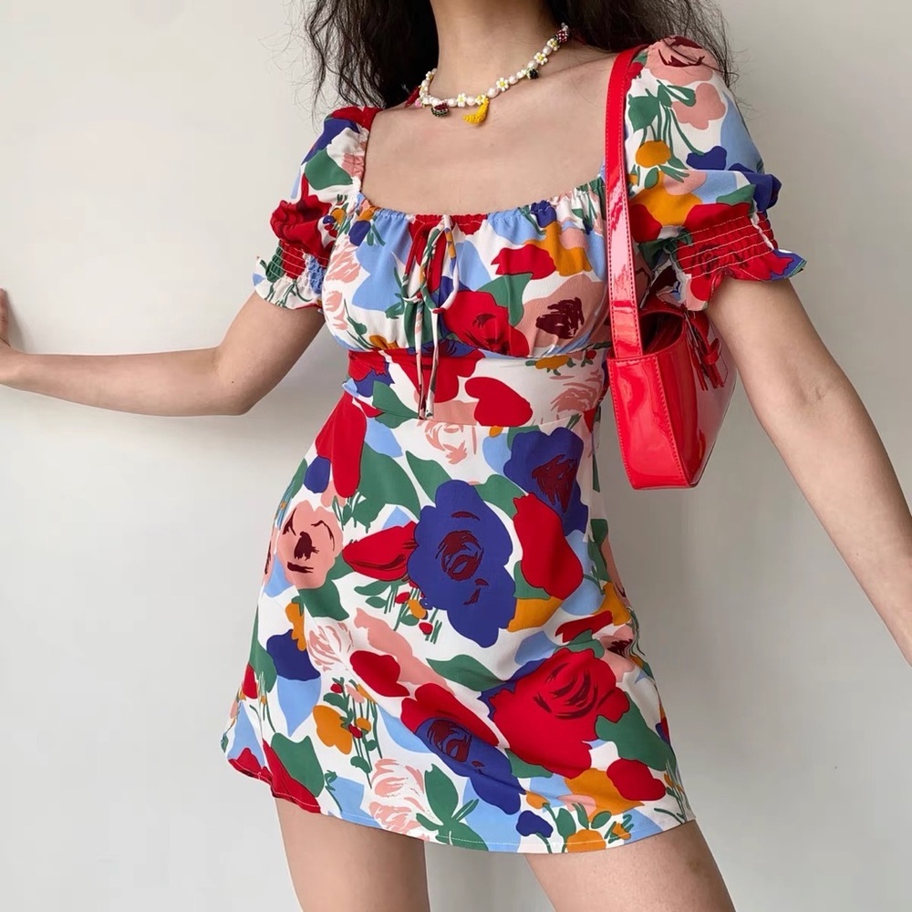 Flowers  vacation dress